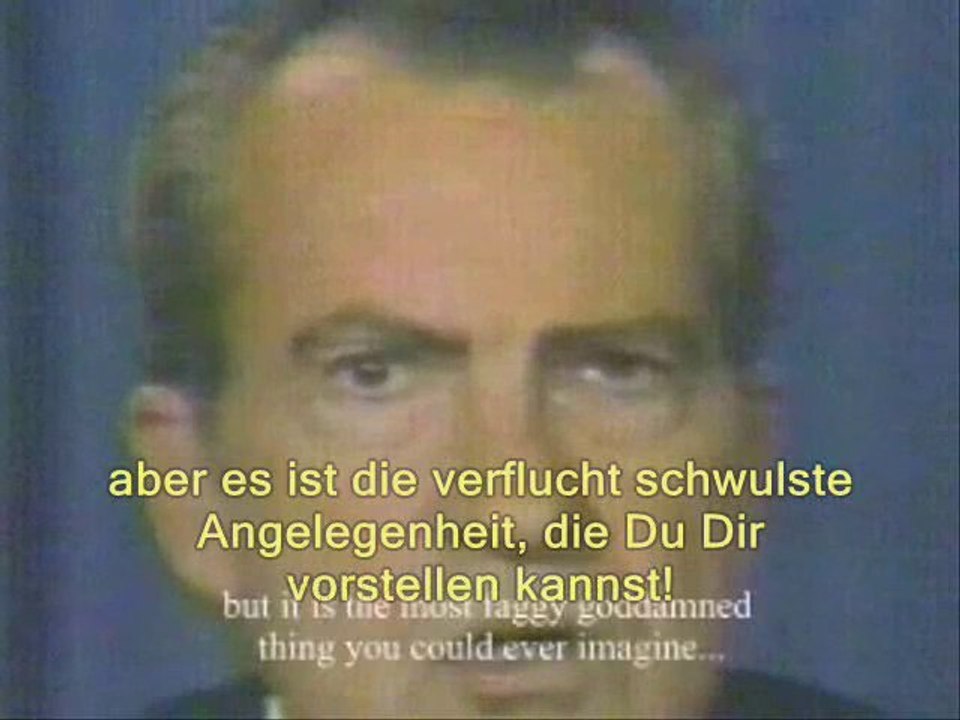 Nixon über die homosexuellen Betätigungen der Elite