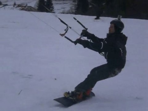 kitedor snowkite Les Rousses 2 janvier 2011