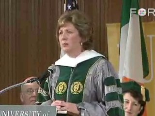 Pres. Mary McAleese: We Must Act as a Global Community