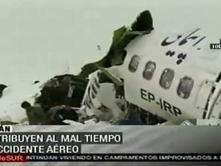 Mal tiempo causó accidente de avión en Irán