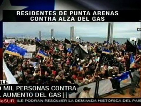 La protestas en Punta Arenas continúan por el alza de gas en Chile
