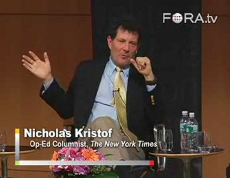 Kristof: We Lack Political Will in Darfur, Not Tools