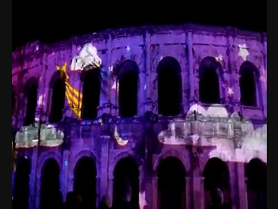 projection d'images à Noël 2010