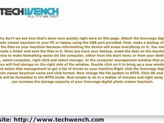 Innovage Digital Photo Viewer Keychain Reformatting Guide