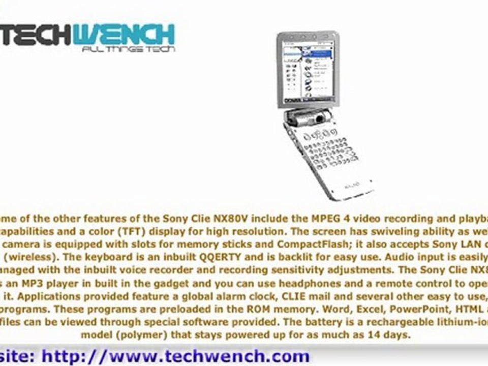 Reviewing the Sony Clie PEG-NX80V