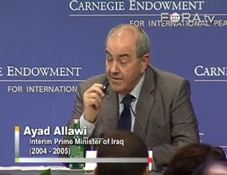 Ayad Allawi Opposes a Divided Iraq