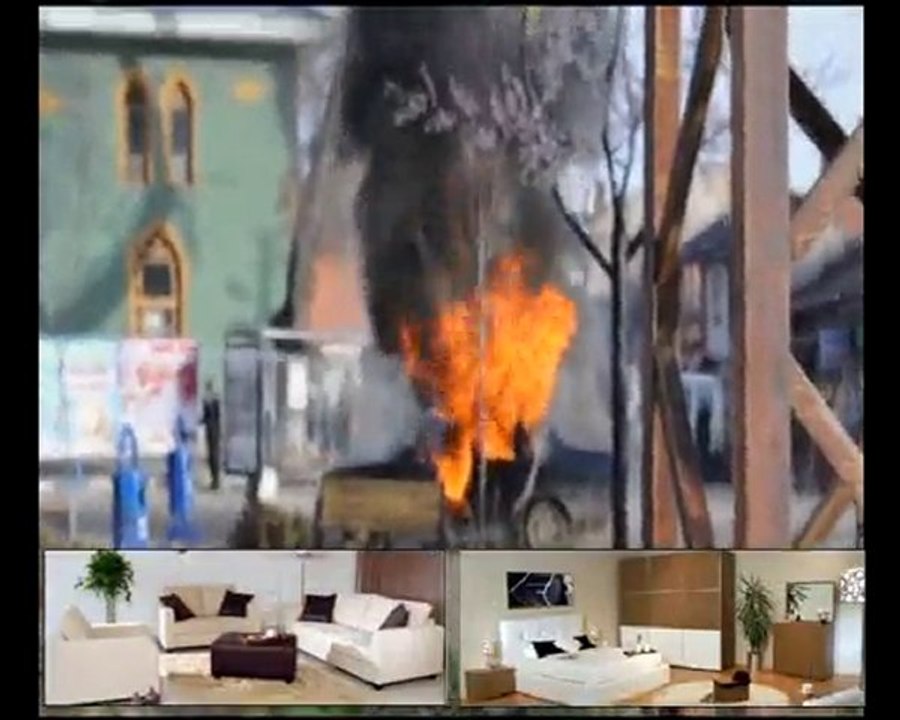 PAZARYERİ'NDE BİR ARAÇ CAYIR CAYIR YANDI