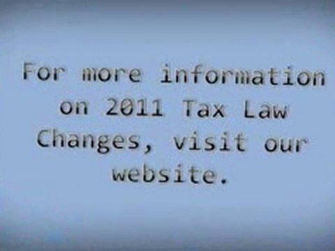 Taxes on Real Estate Investment : 2011 Tax Changes