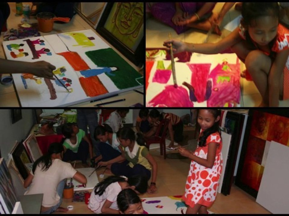 Ateliers Philosoph'art à Nha Trang au Vietnam-2009 -Écran