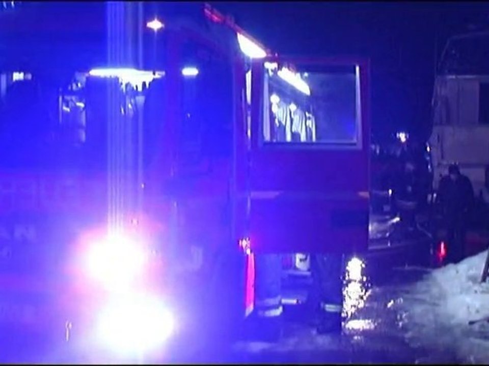 Major fire at a dockyard in berlin