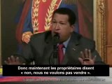 Hogo Chavez fait face aux banques