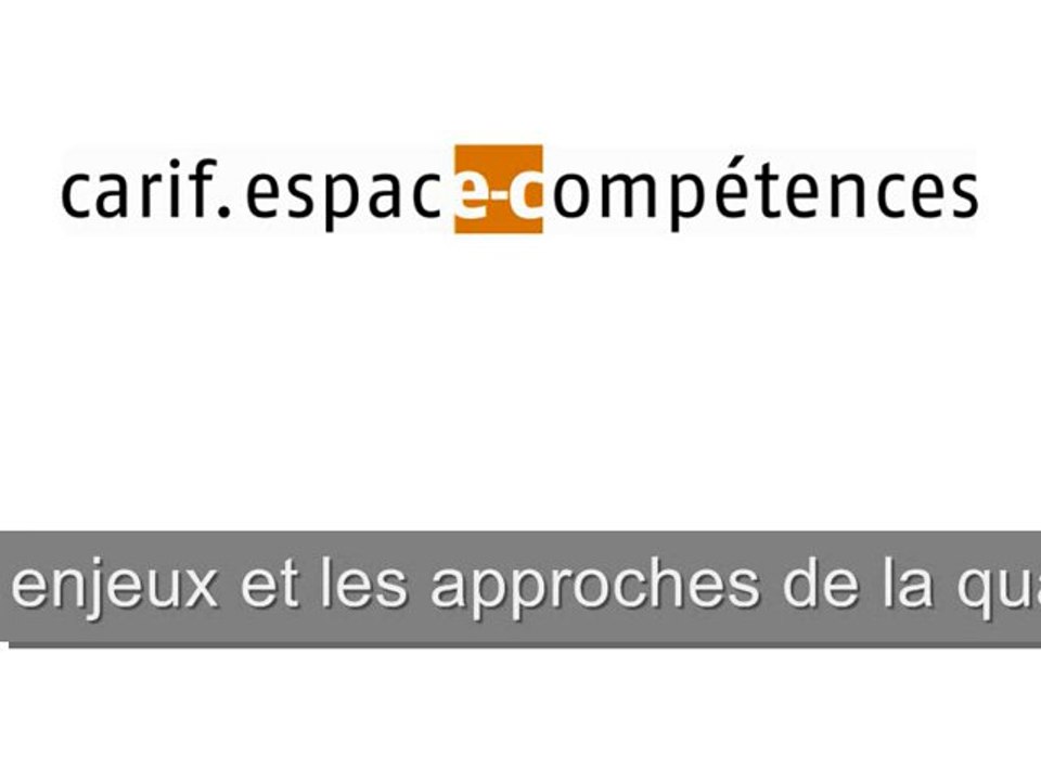 La qualité dans le champ de l'orientation professionnelle 4