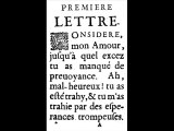 Lettres Portugaises, texte du XVIIe siècle, auteur anonyme