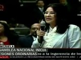 Parlamento venezolano inició sesiones ordinarias