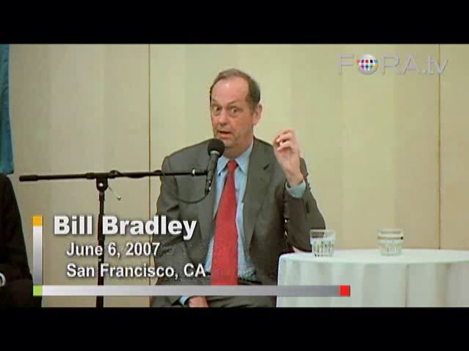 Bill Bradley on Money, Lobbyists, and Politics