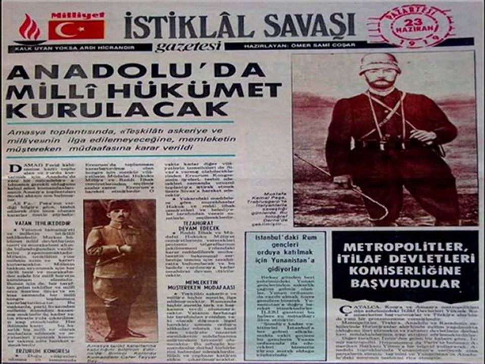 Dönemin Gazete,Dergileriyle MİLLİ MÜCADELE Yılları - moon16