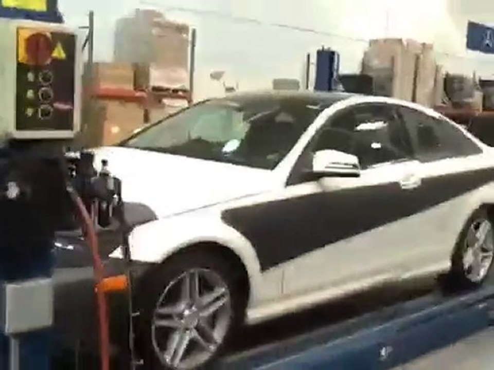 Mercedes C Coupe yakalandı!