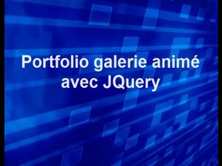 Un portfolio galerie animé avec JQuery