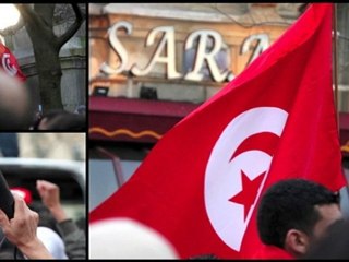 manif de solidarité à la tunisie