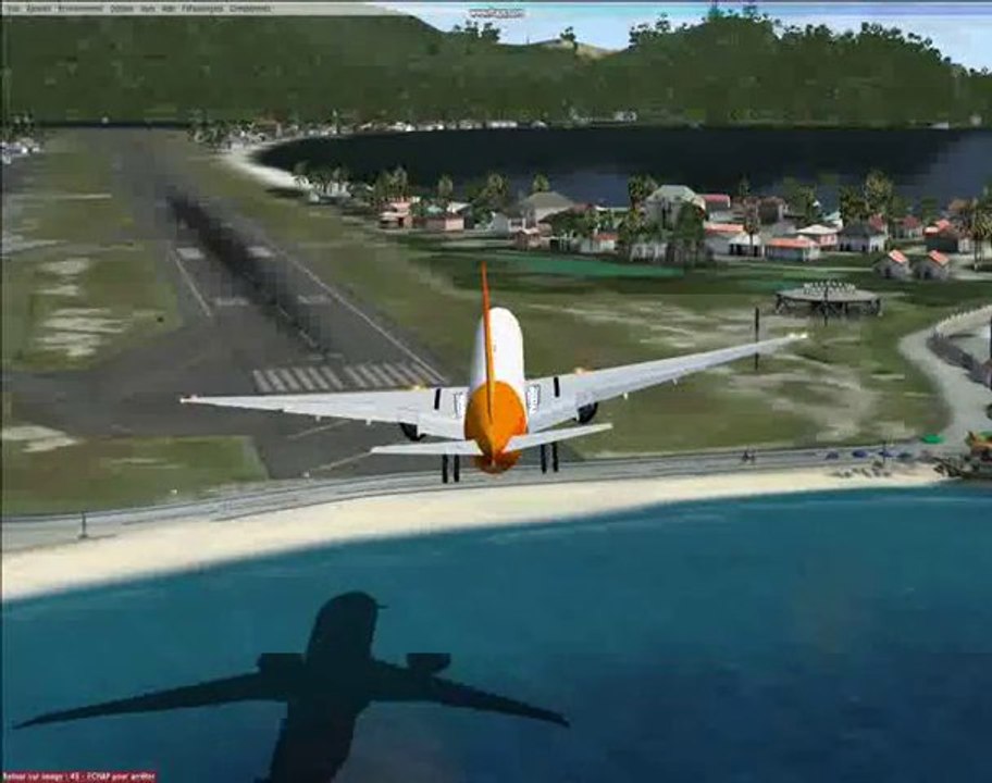 Cross landing St Marteen