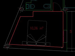 ARKITool: ARQ-AREA, ajustar el área de un recinto en AutoCAD