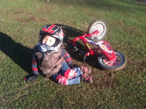 Louis Bianco velo premiere fois sans les roulettes