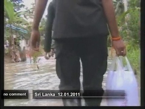 Inondations au Sri Lanka - no comment