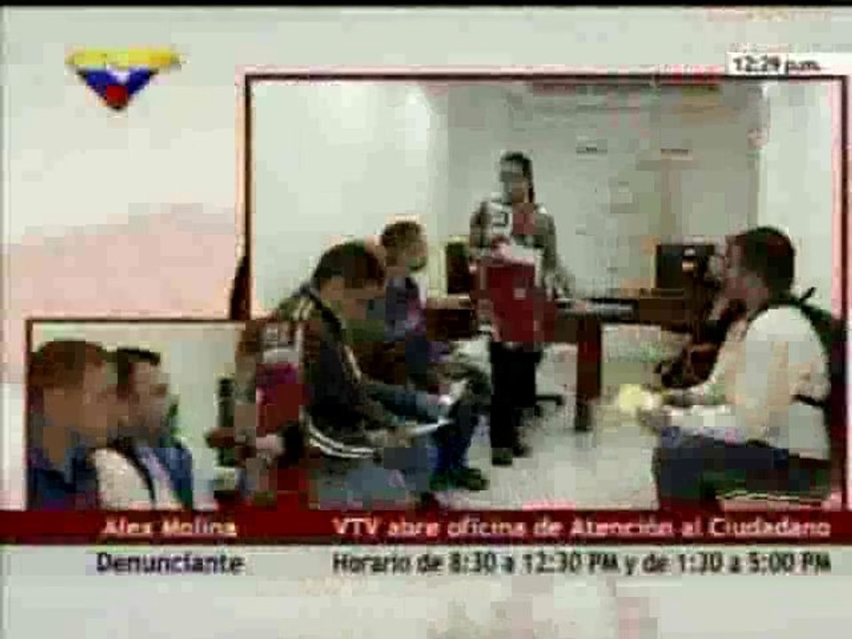 VTV inaugura oficina de denuncias