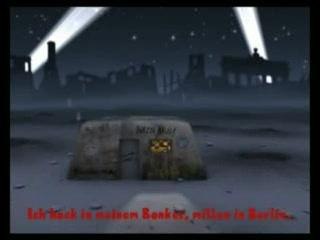 Avec traduction :Adolf dans son bunker