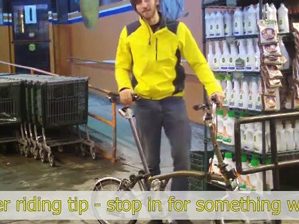 Winter riding on a Brompton folding bike