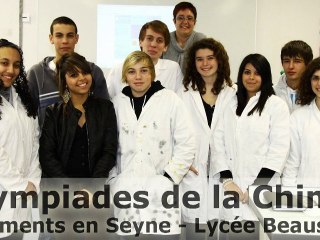 Olympiades de la Chimie - Sédiments en Seyne - Beaussier