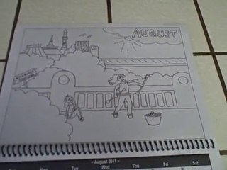 Molly the Majorette 2011 Coloring Wall Calendar