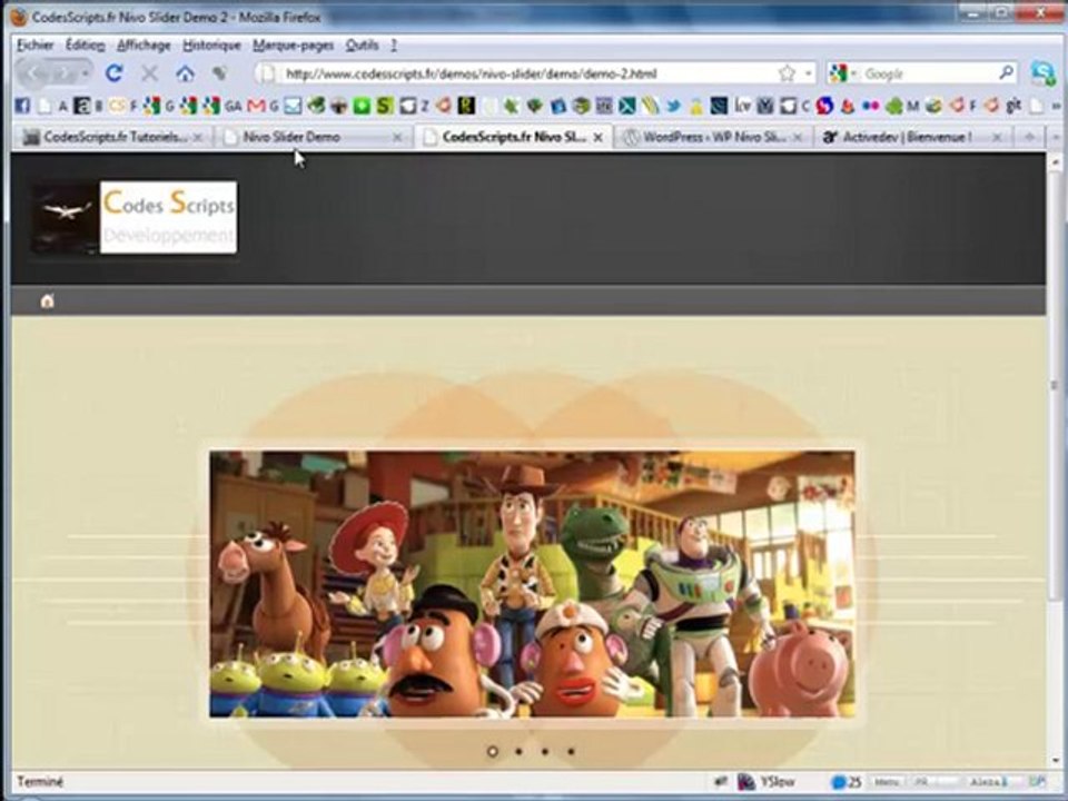 Installer Nivo Slider avec JQuery