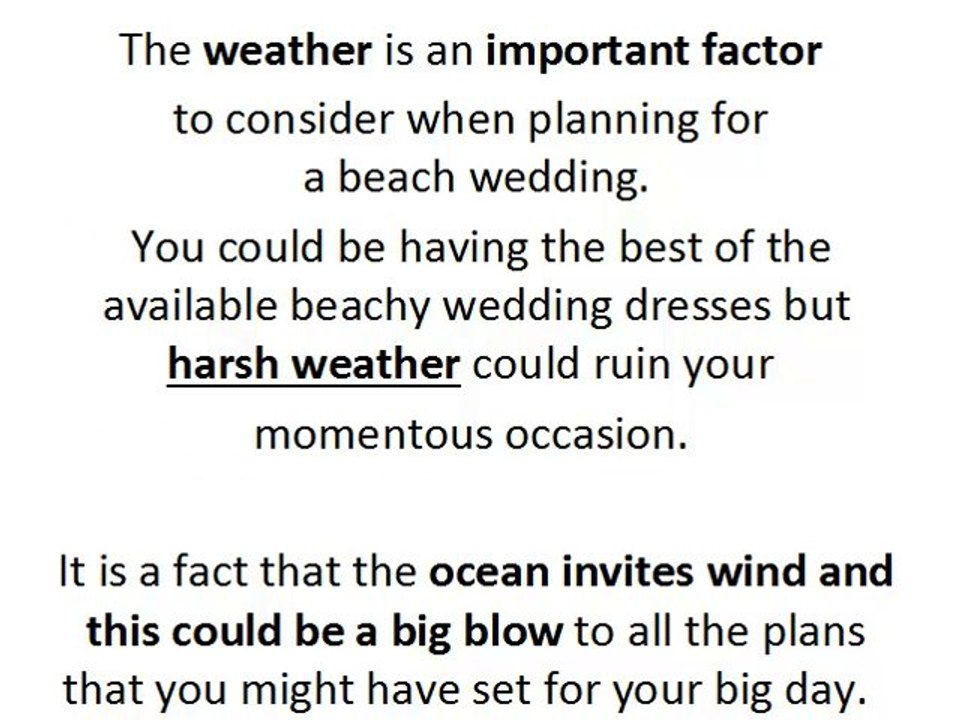 What you have to know about Beachy Wedding Dresses