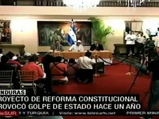 Congreso de Honduras aprueba reforma constitucional