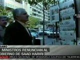 Crisis en el gobierno de unidad nacional de Saad Hariri en Líbano