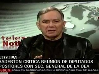 Chaderton: encuentro con diputados opositores con Insulza es un fracaso