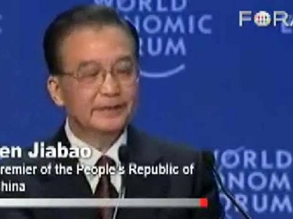 Wen Jiabao Alludes to US Role in Global Financial Crisis