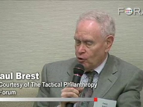 Paul Brest Describes Strategic Philanthropy
