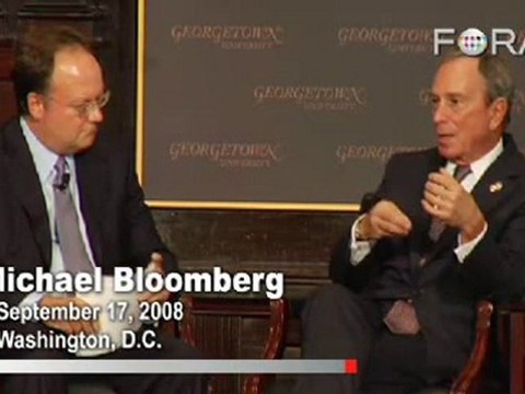 Michael Bloomberg Warns of 'Next Wave' Financial Crisis