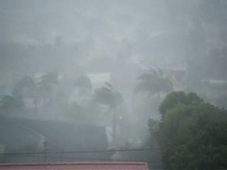 cyclone vania depuis la terrasse..