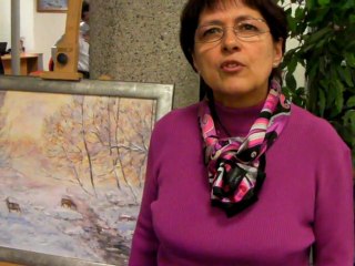 Nicole Eynard expose ses peintures au Crédit Mutuel