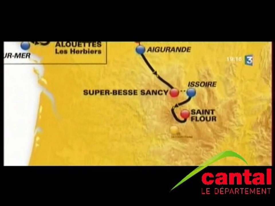 Préparation du Tour de France dans le Cantal