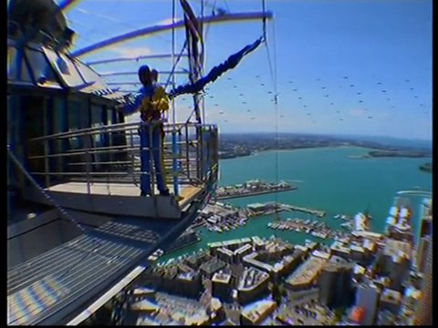 Sky Tower Jump, Auckland - 194metres!! (John Pravin)