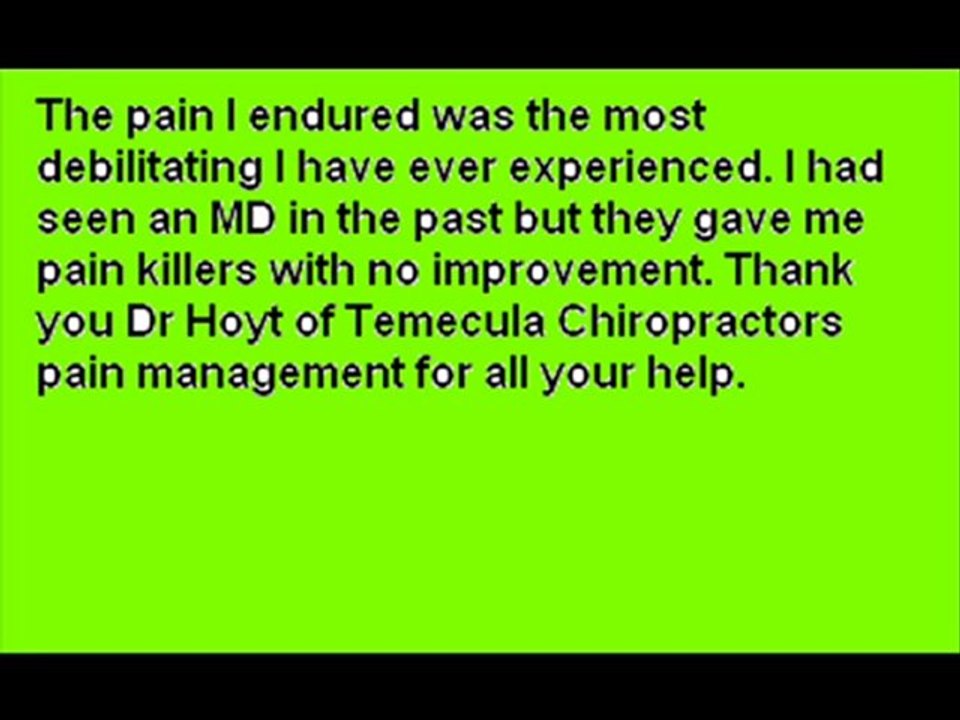 Massage therapy Temecula Chiopractors