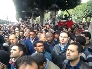 Tunisie Revolution Avenue Habib Bourguiba_1 14 janvier 2011