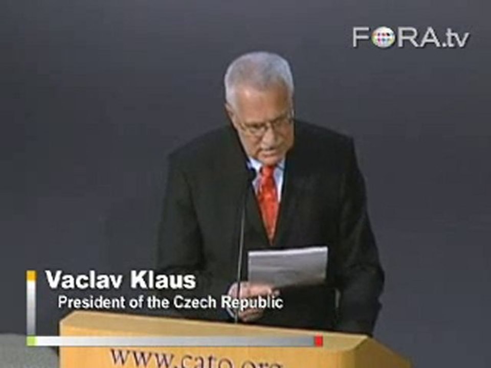 Vaclav Klaus on the Threat of Environmentalism