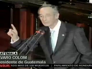 Presidente presenta tercer informe de gobierno en Guatemala