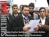 Saadet Partisi Sultangazi Gençlik Kolları Protestosu