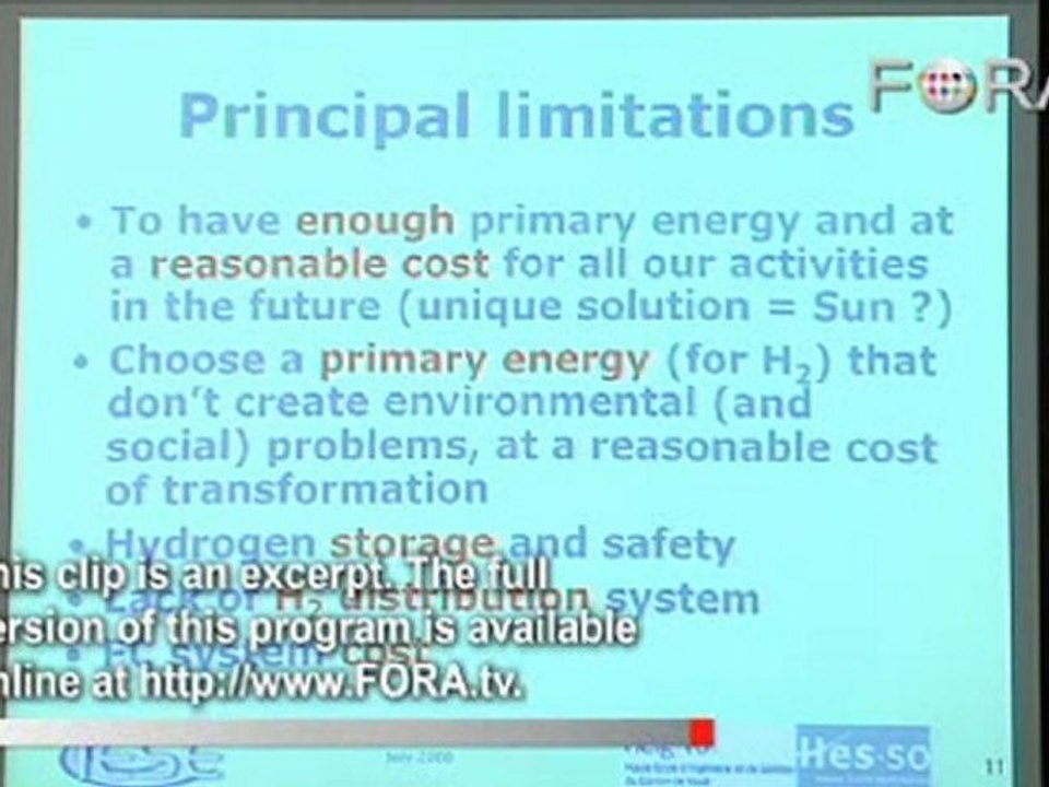 Jean-Francois Affolter - The Pros and Cons of Fuel Cells